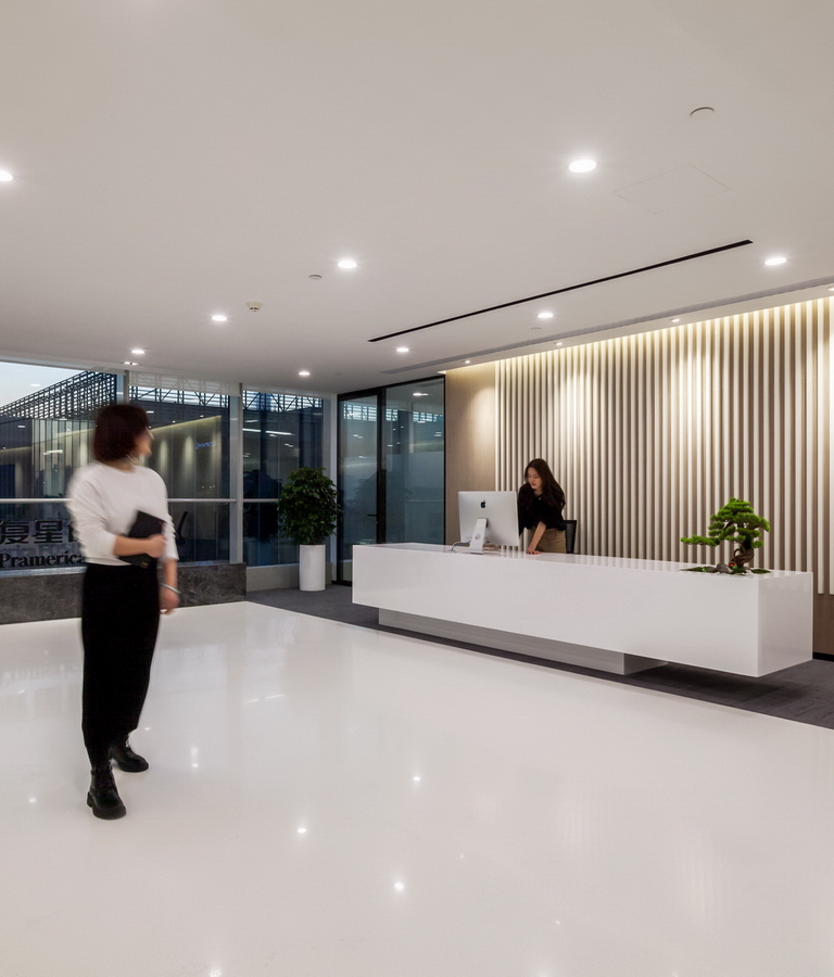 復(fù)星保德信辦公室設(shè)計 前廳實(shí)景圖-pc